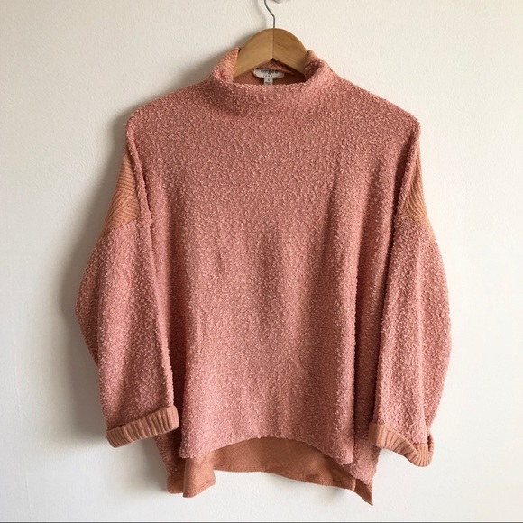 Umgee Sweaters - Umgee Mock Neck High Low Sweater Size Small